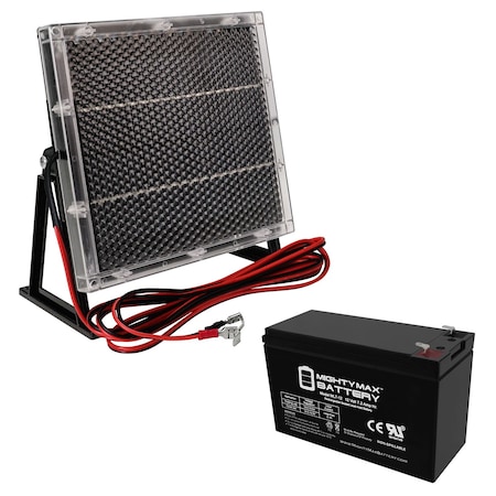 12V 7.2AH Replacement Battery For Dual-Lite LZ35 With Solar Panel